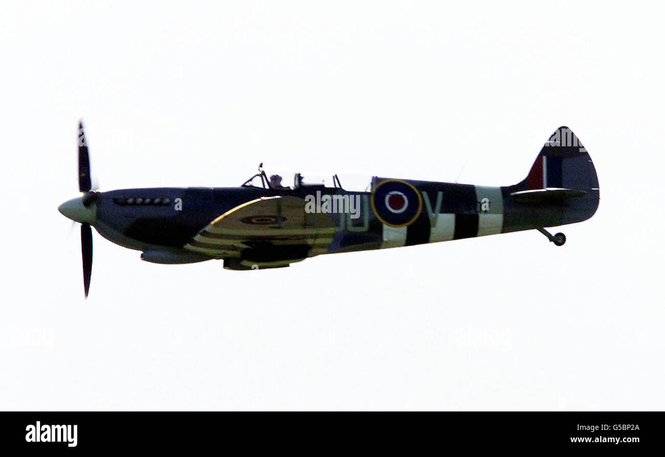 Spitfire Airshow Stockfoto
