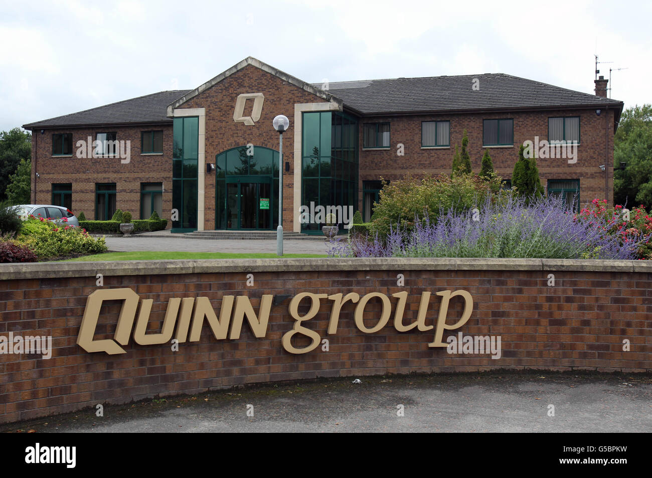 Eine allgemeine Ansicht des Hauptsitzes der Quinn Group of company's in Ballyconnell Co Cavan. Stockfoto