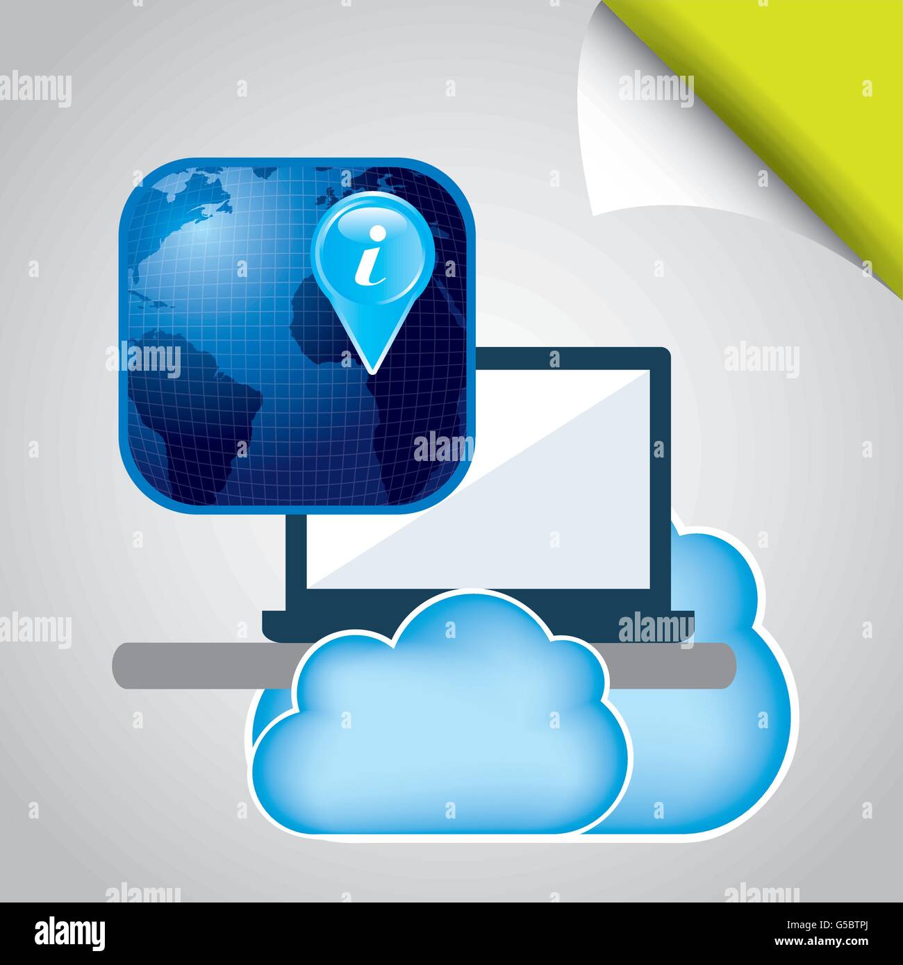 Cloud-computing design Stock Vektor