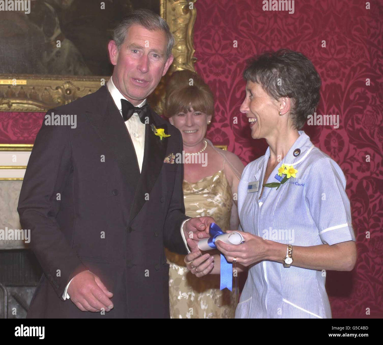 Prinz Charles Marie Curie award Stockfoto