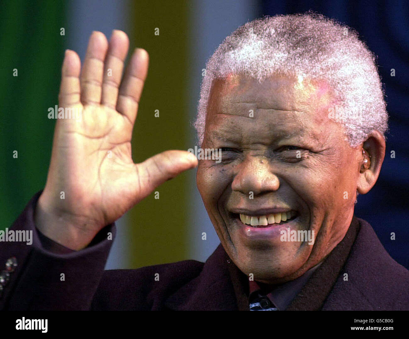 Unterhaltung - feiern South Africa Festival - Nelson Mandela - Millennium Square - Leeds Stockfoto