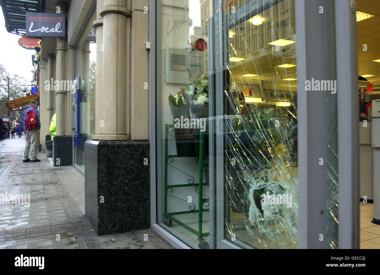 Mayday-Schaden Stockfoto