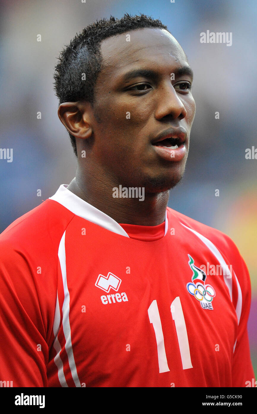 Ahmed Khalil Al Junaibi der VAE während des Spiels der Gruppe A im Stadion der Stadt Coventry, Coventry. Stockfoto