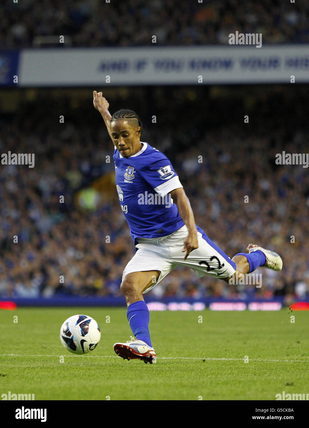 Fußball - Barclays Premier League - Everton / Manchester United - Goodison Park. Steven Pienaar, Everton Stockfoto