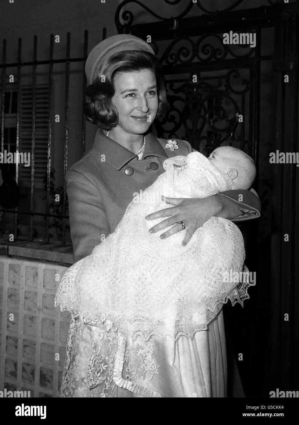 KÖNIGLICHE TAUFE: 1966 Stockfoto