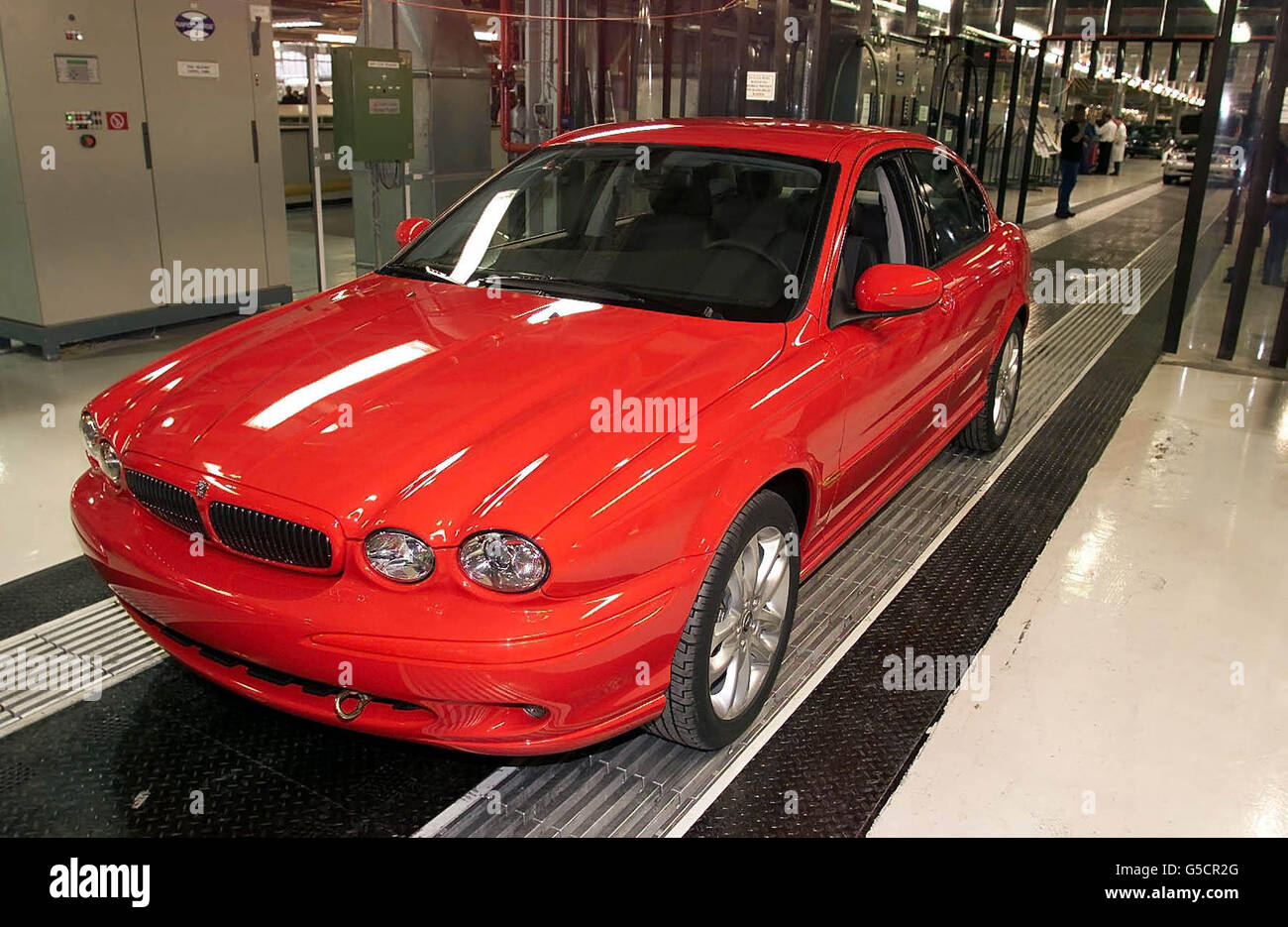 Jaguar X-Type Halewood Stockfoto