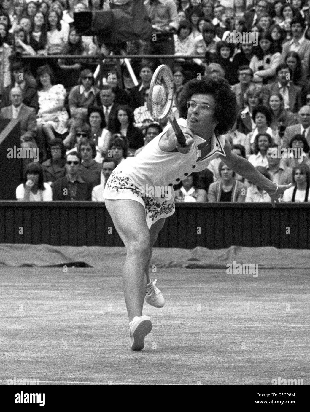 Tennis - Wimbledon - Damen Einzel Finale - Billie Jean King V Evonne Cawley - Centre Court Stockfoto