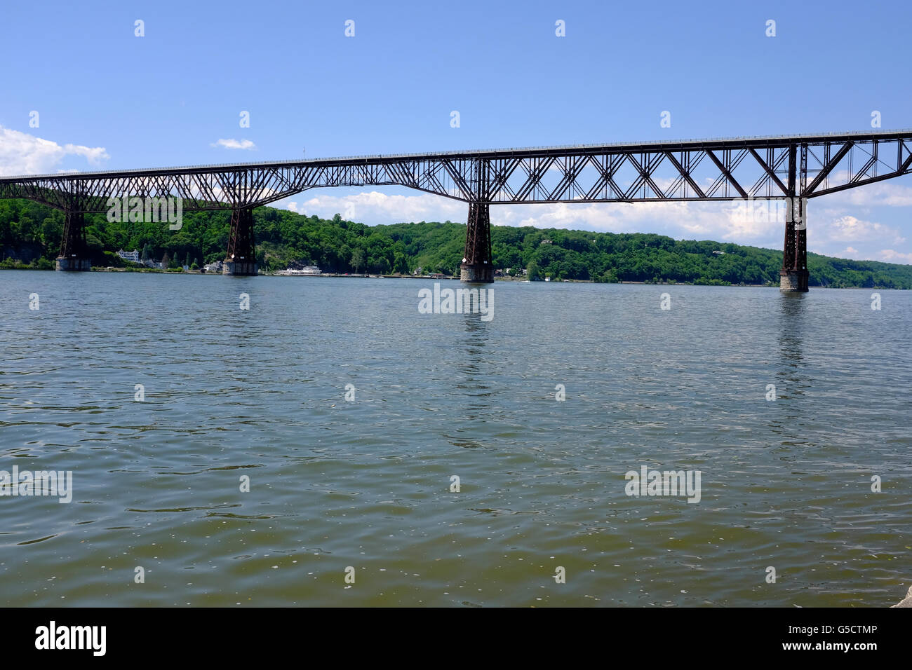 Gehweg über den Hudson im Bundesstaat New York Stockfoto