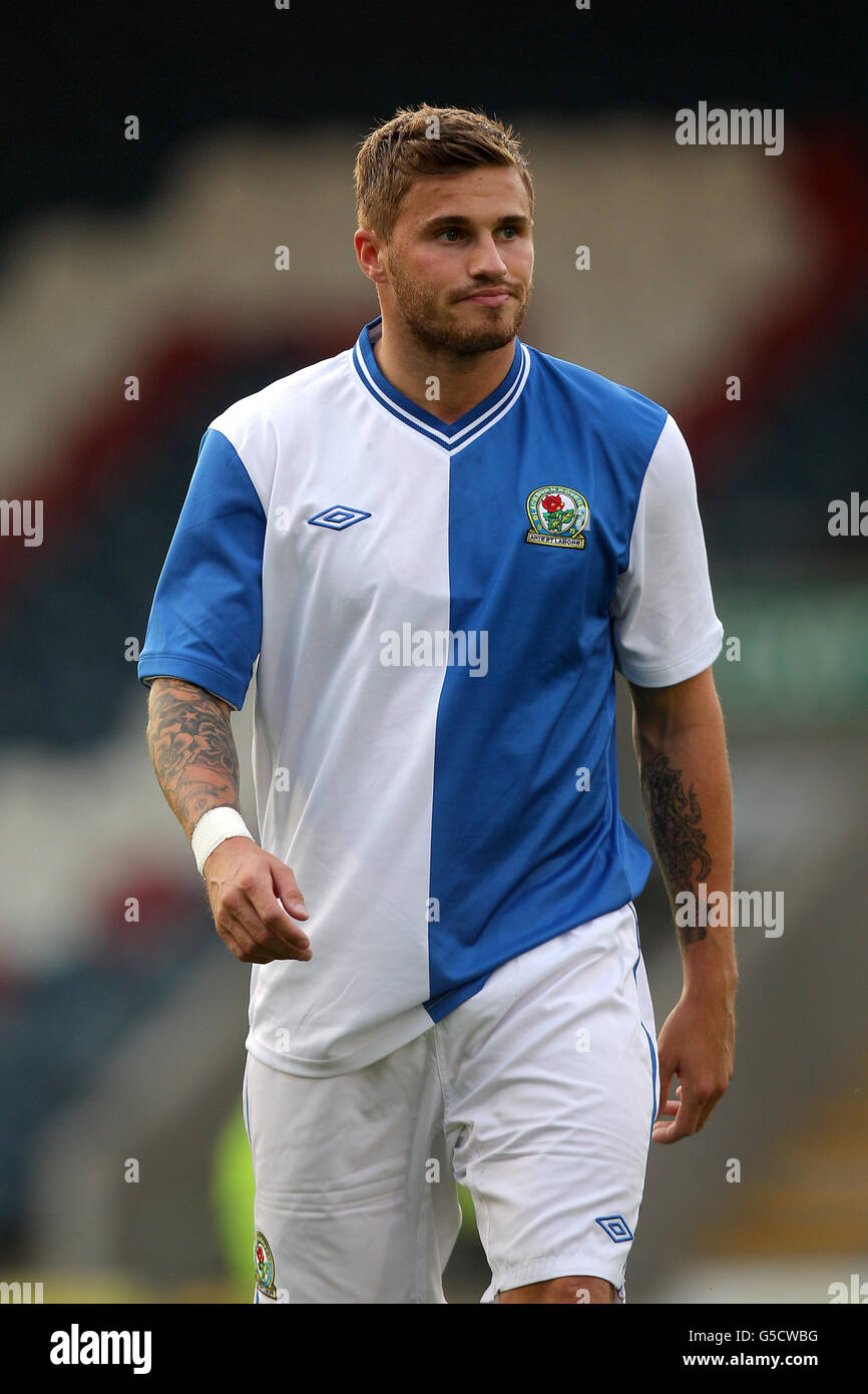 Fußball - vor der Saison freundlich - Rochdale gegen Blackburn Rovers - Spotland. David Goodwillie Von Blackburn Rovers Stockfoto