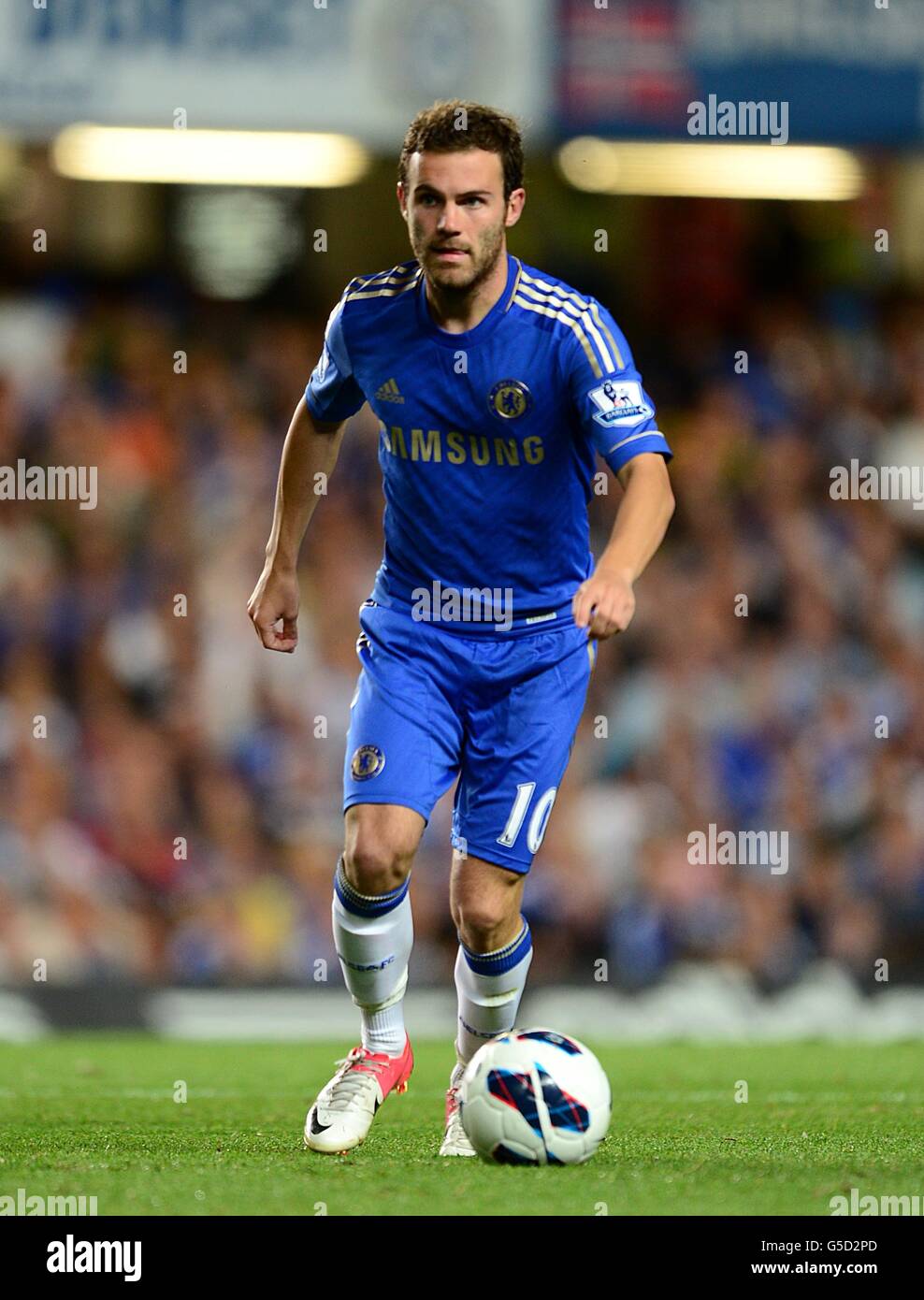 Fußball - Barclays Premier League - Chelsea gegen Reading - Stamford Bridge. Juan Mata, Chelsea Stockfoto