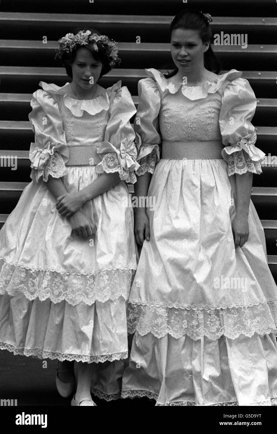 Royalty - Prinz von Wales und Dame Diana Spencer Hochzeit - London Stockfoto