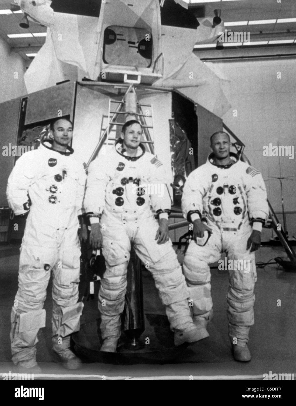 Raum - Apollo 11 crew Stockfoto