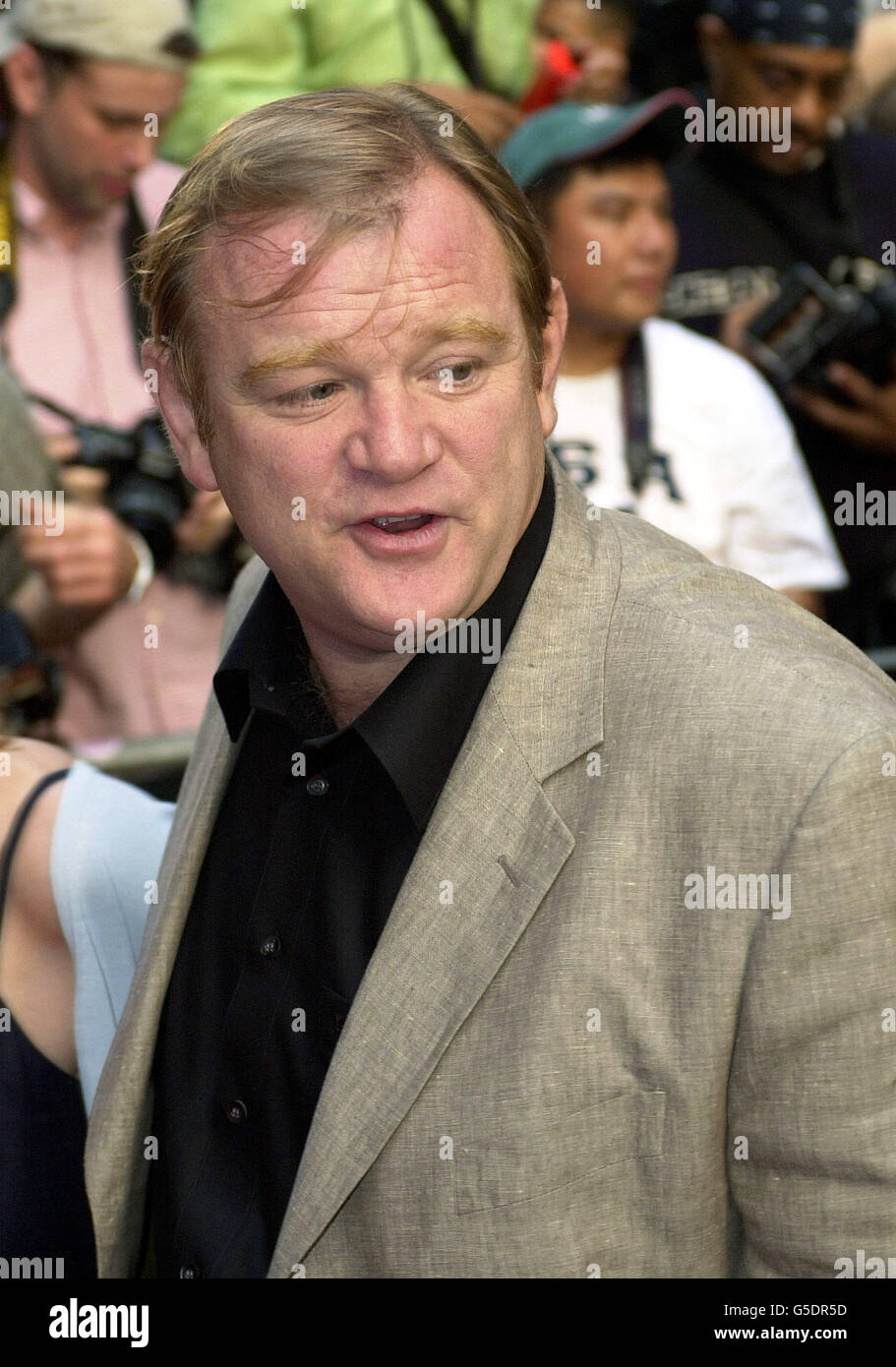 Der Schauspieler Brendan Gleeson, der den Film mitspielt, kommt zur  Urauffhrung von A.I. im Ziegfeld Theatre in New York, USA, an Knstliche  Intelligenz Stockfotografie - Alamy