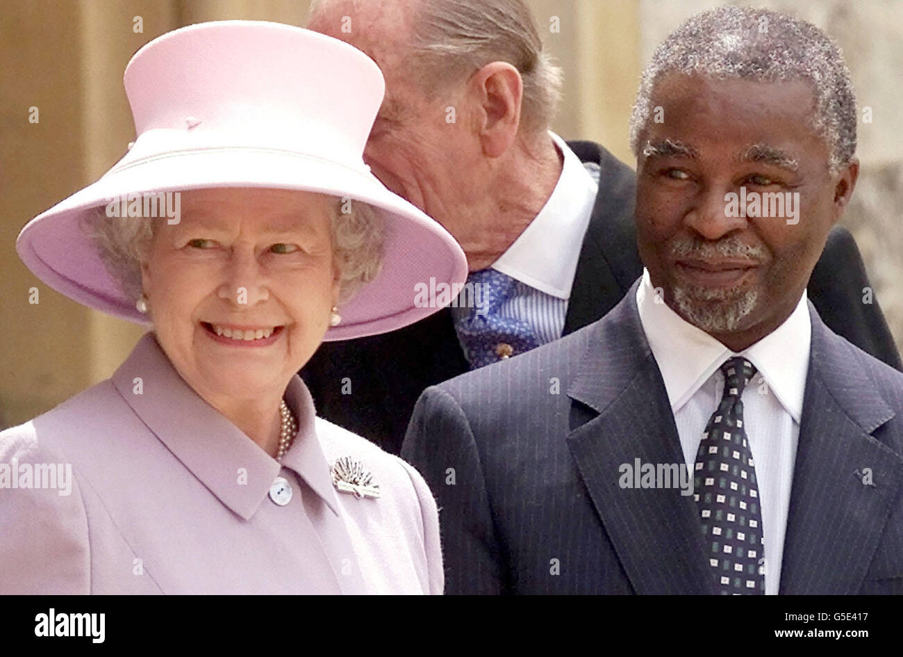 Mbeki Besuch Stockfoto