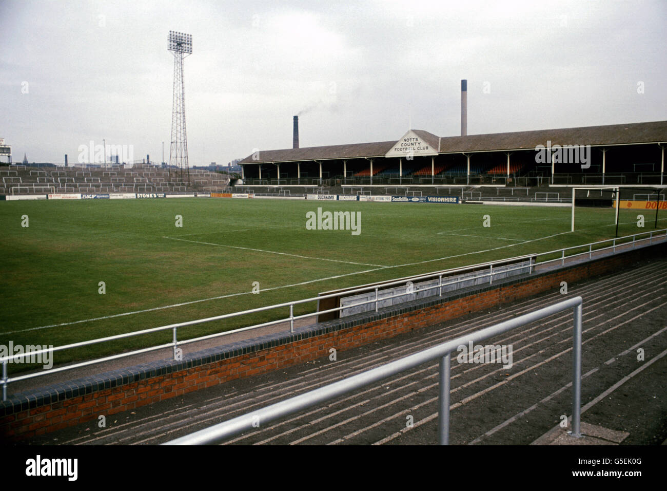 Fußball - englische Football League Gelände - Meadow Lane Stockfoto