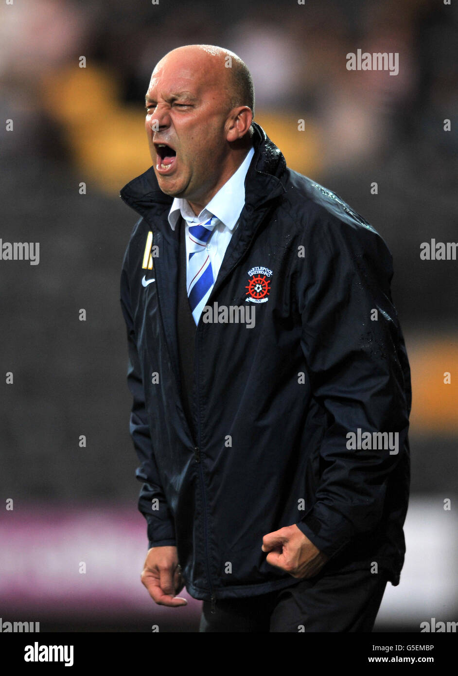 Soccer - npower League One - Notts County / Hartlepool United - Meadow Lane. Hartlepool United Manager Neale Cooper beim Spiel npower League One in der Meadow Lane, Nottingham. Stockfoto