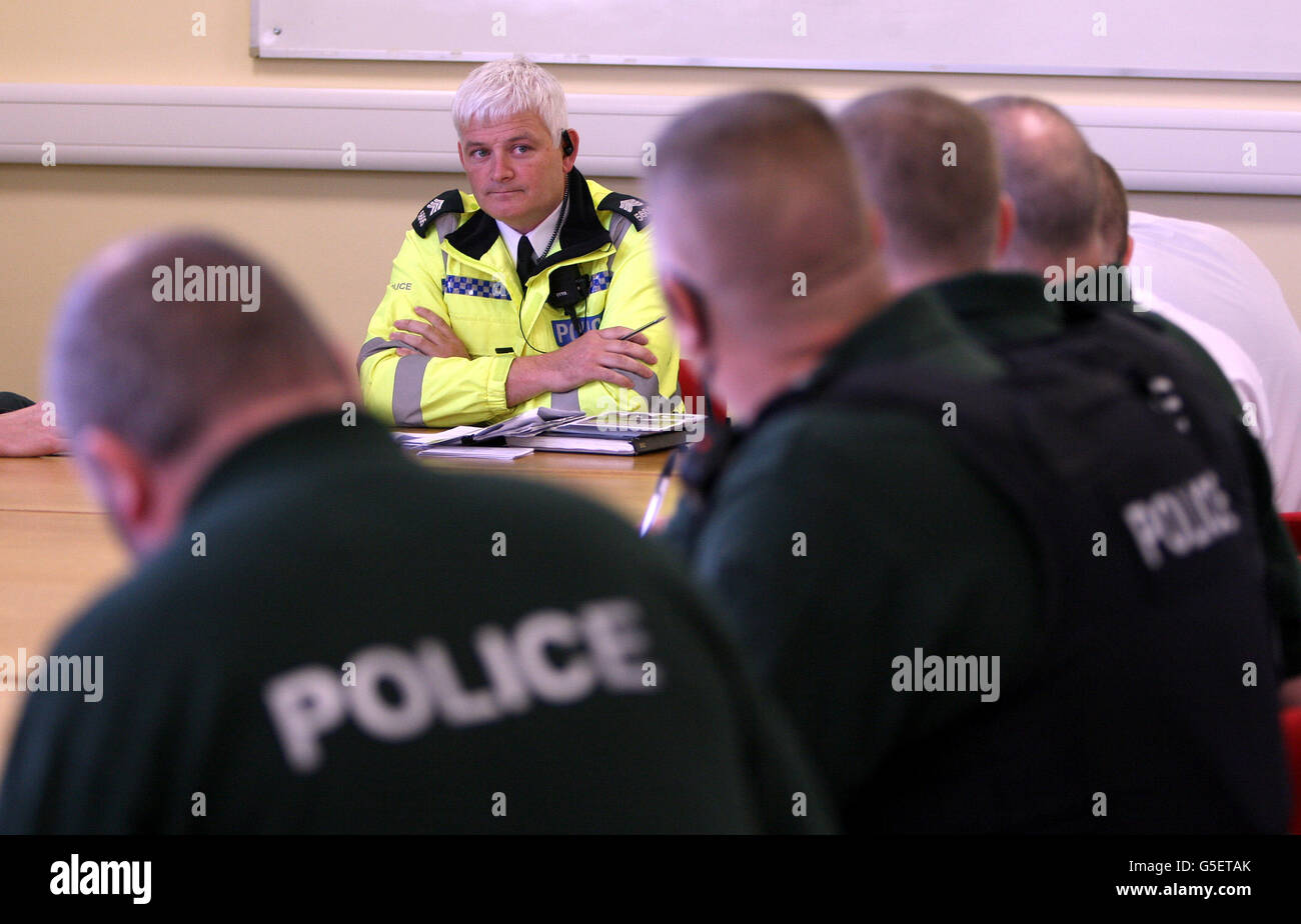 Drogen-Razzien in ganz Nordirland Stockfoto