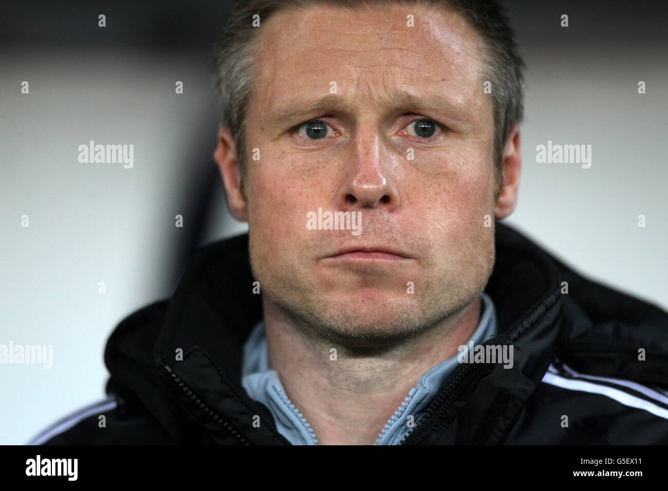 Fußball - npower Football League Championship - Cardiff City gegen Hull City - Cardiff City Stadium. Nick Barmby, Manager von Hull City Stockfoto