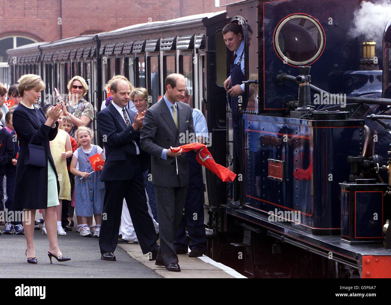 Isle Of Man Königlicher Besuch Stockfoto