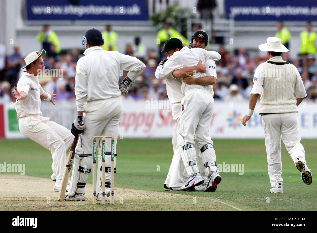 Cricket Eng V Aus Stockfoto