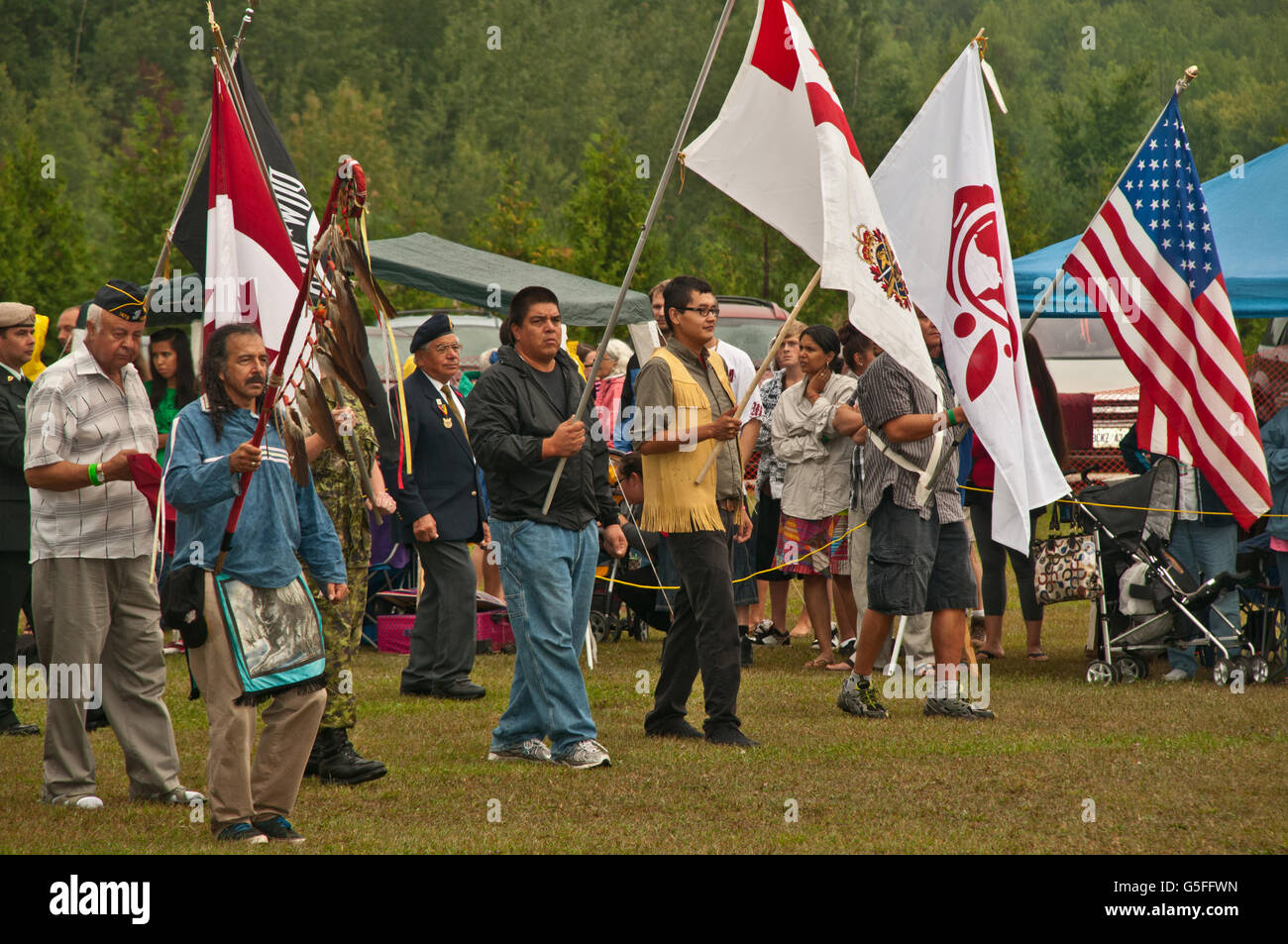 Nordamerika, Kanada, Ontario, Bruce Peninsula Cape Croker erste Nation kulturelle Pow-Wow Stockfoto