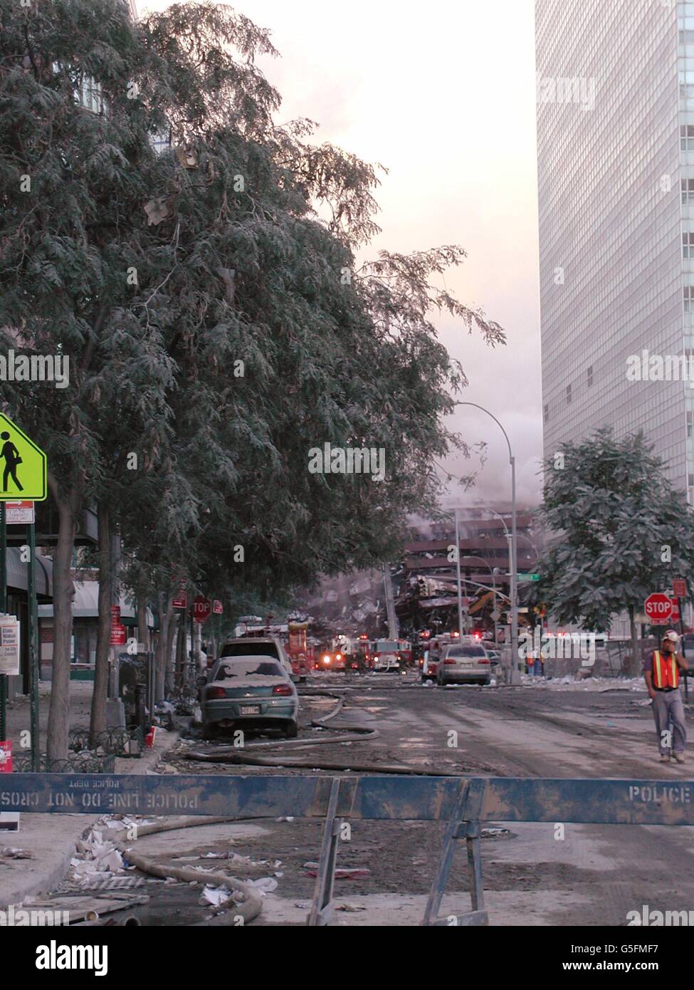 Terrorist attack on world trade center twin towers -Fotos und