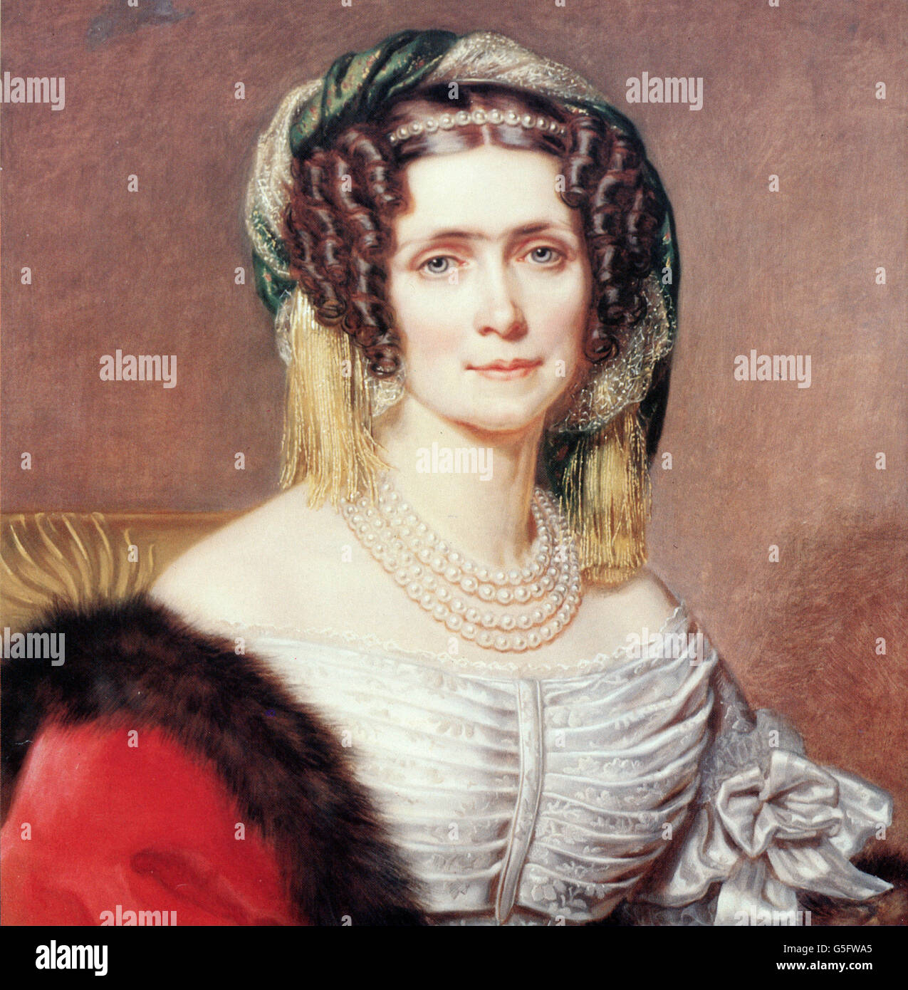 Caroline, 13.6.1776 - 13.11.1841, Königin von Bayern 1.1.1806 - 13.10.1825, Porträt, Drucken nach Gemälde von Joseph Stieler, circa 1820, Artist's Urheberrecht nicht geklärt zu werden. Stockfoto