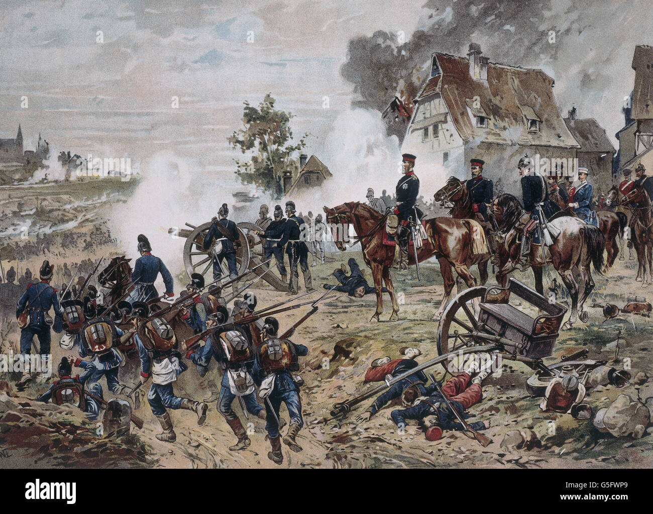 Deutsch Französischer Krieg 1870/71 Ergebnis www.alamy.de
