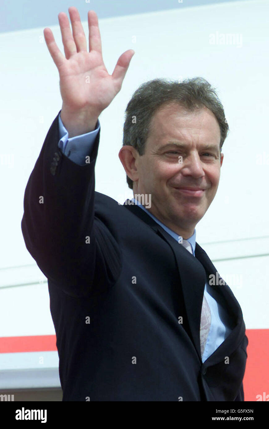 Tony Blair Kampf gegen den Terrorismus Stockfoto