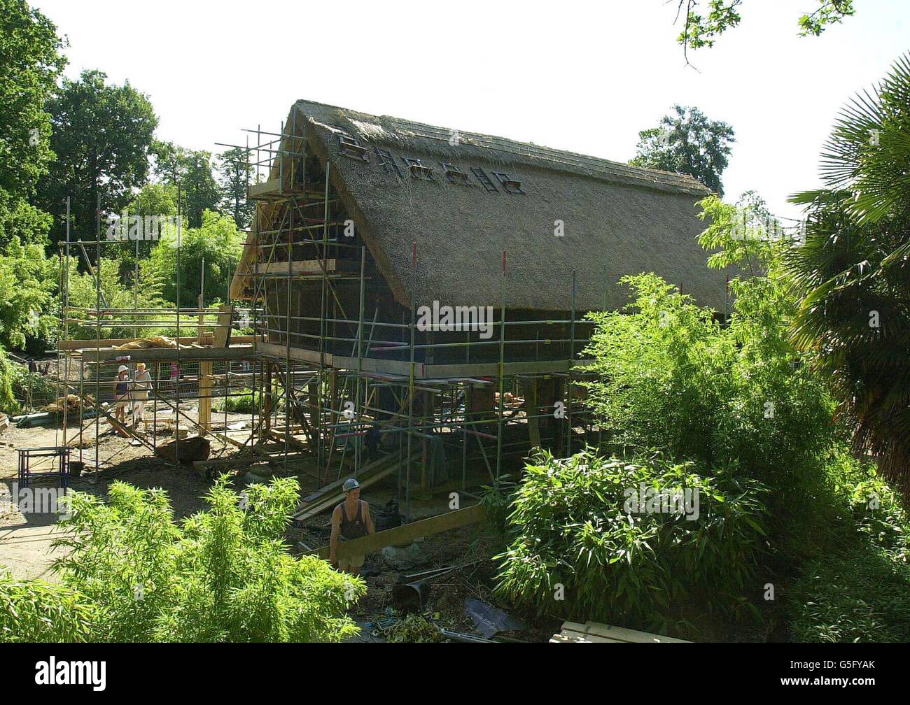 Kew Gardens/japanisches Haus Bau Stockfoto