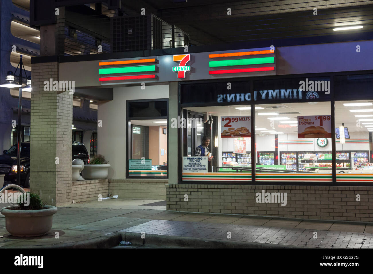 7 elf Convenience-Store in Dallas Stockfoto