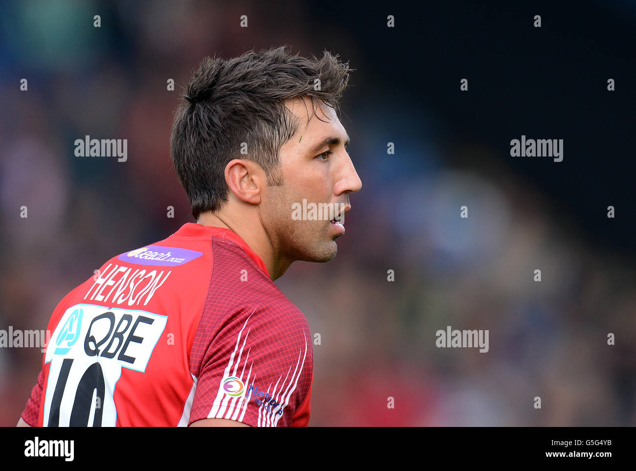 Rugby Union - Aviva Premiership - London Welsh / Saracens - Kassam Stadium. Gavin Henson, der Londoner Waliser Stockfoto