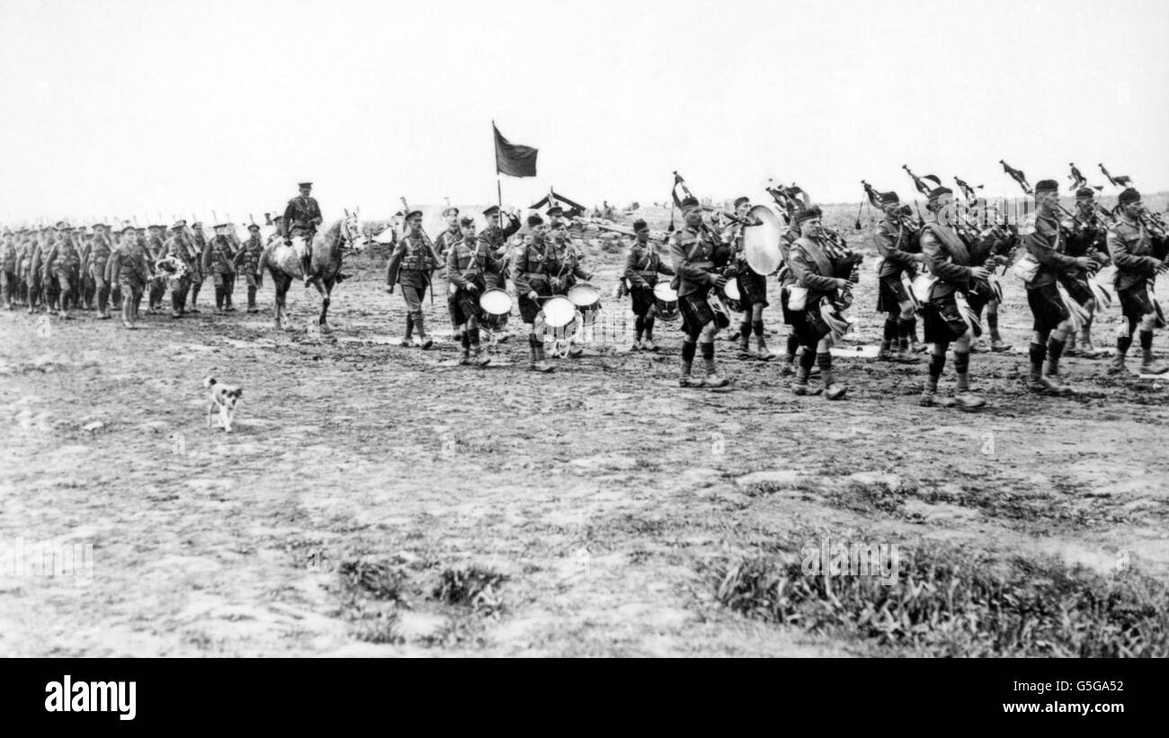 World War One - kanadisches Regiment Stockfoto