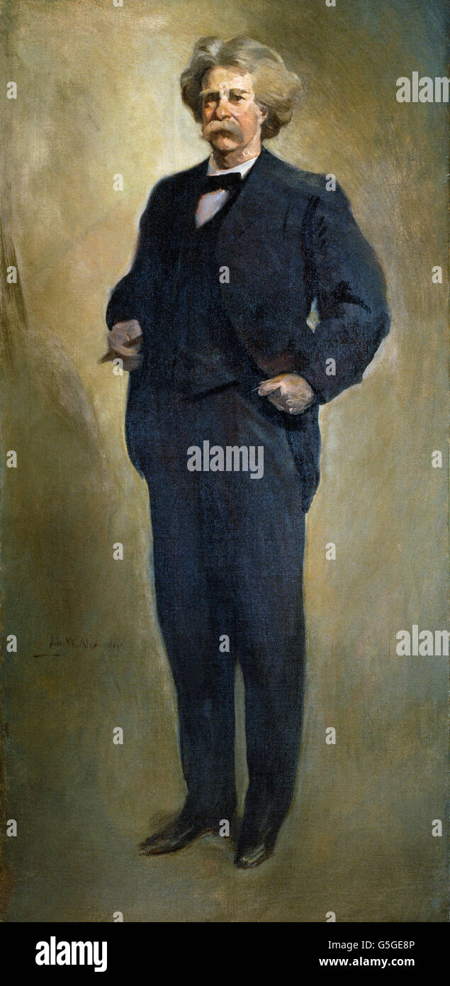John White Alexander - Samuel L. Clemens (Mark Twain) (1912 oder 1913) Stockfoto
