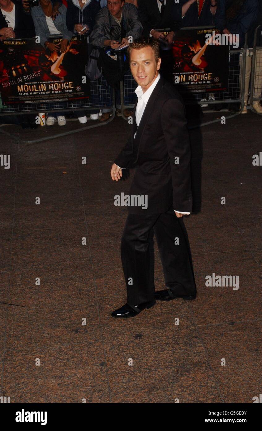 Schauspieler Ewan McGregor bei der Premiere im Moulin Rouge im Odeon am Leicester Square in London. Stockfoto