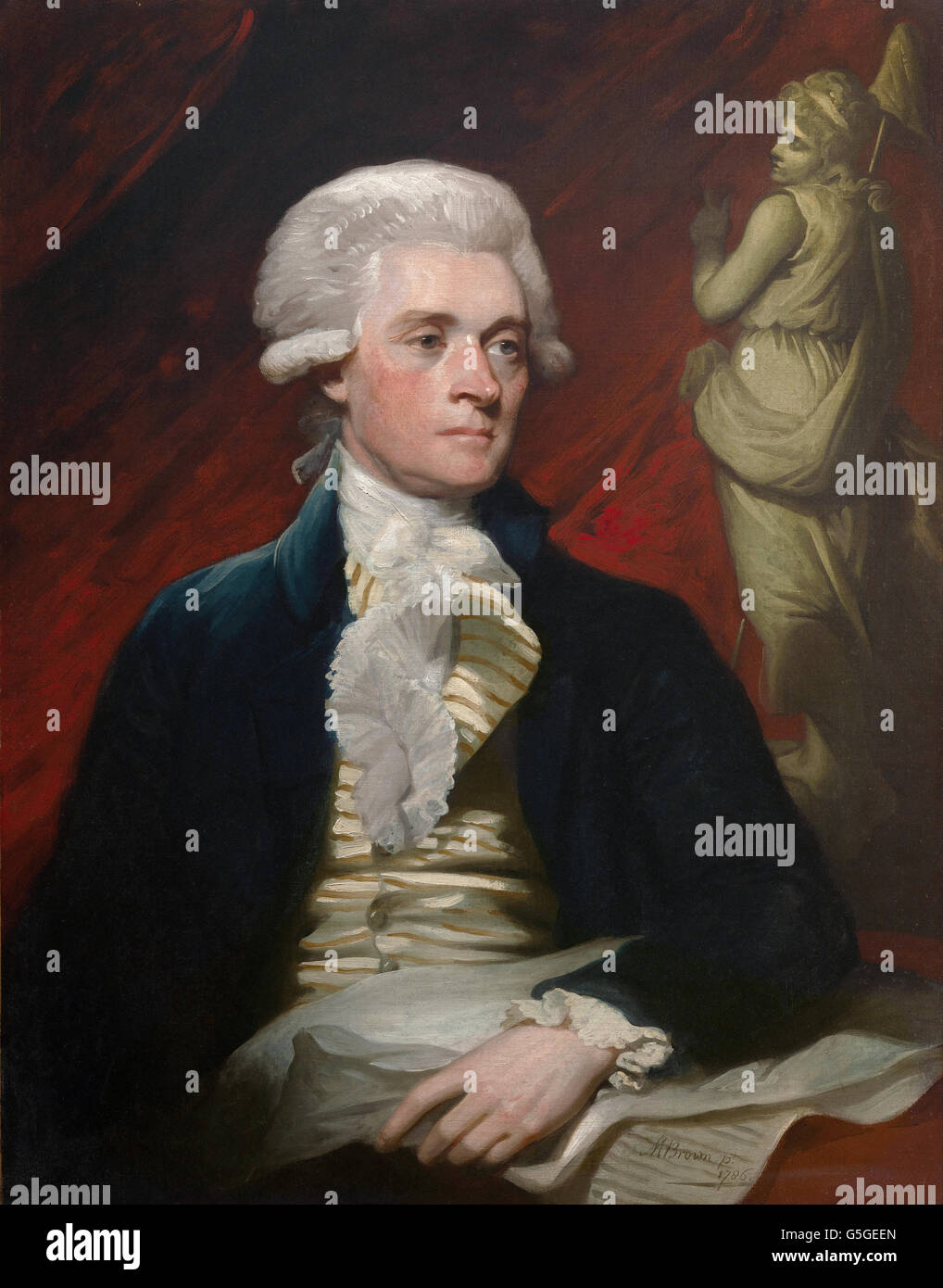 Mather Brown - Thomas Jefferson Stockfoto