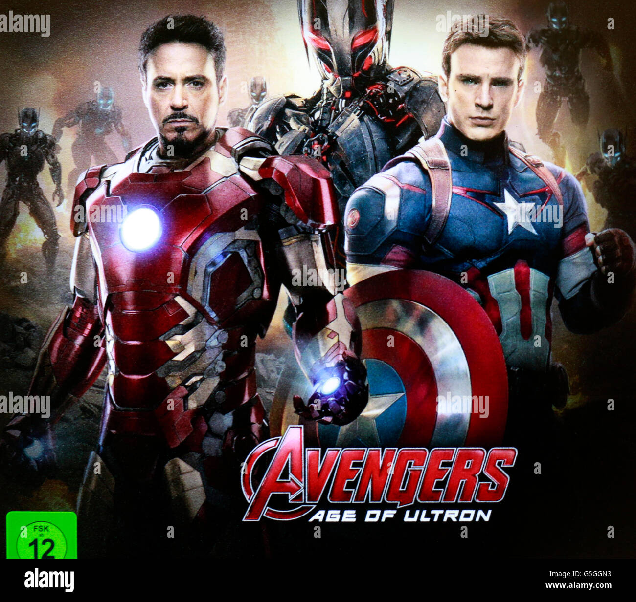 Filmplakat Zum Spielfilm "The Avengers - Age of Ultron", Berlin. Stockfoto