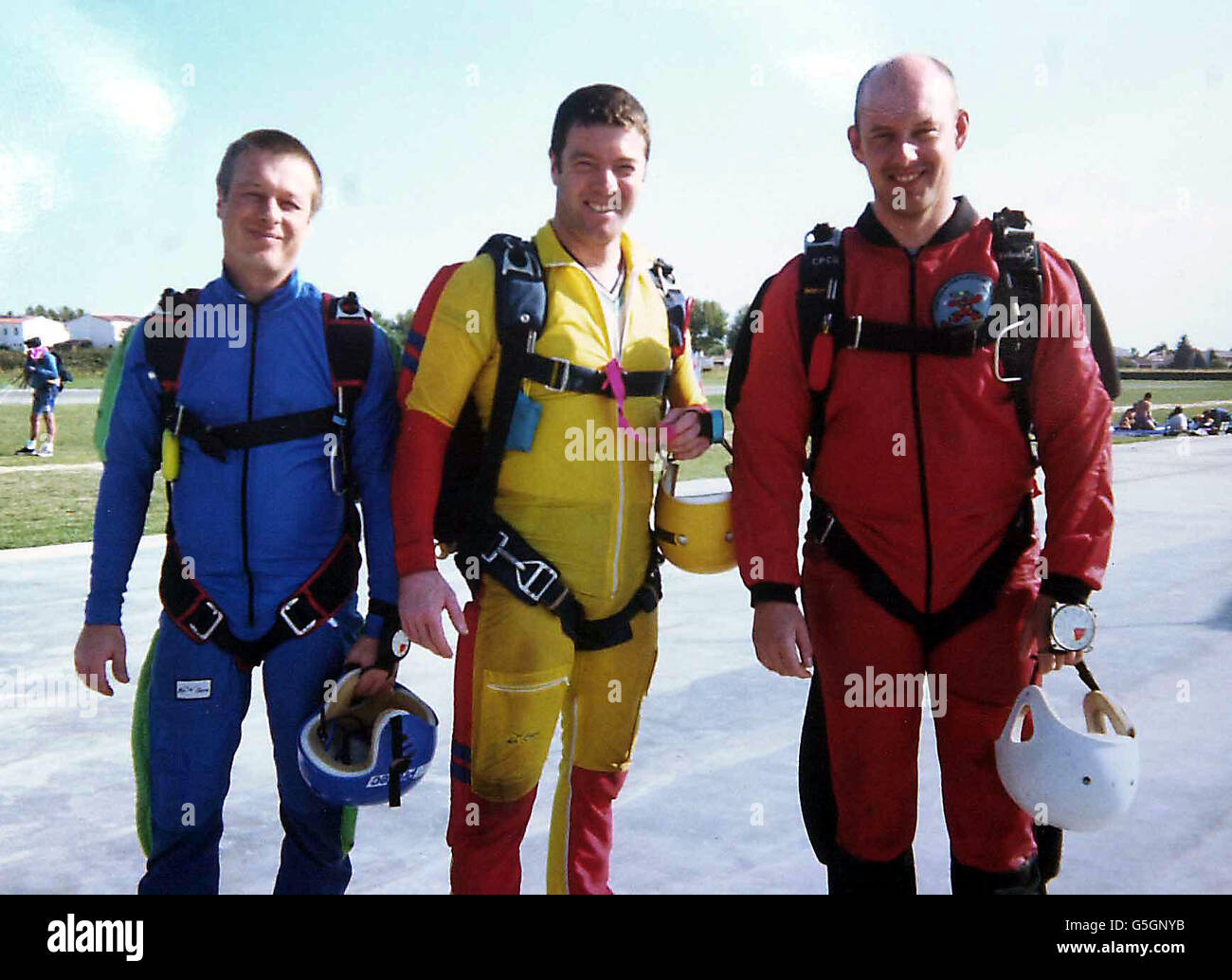 Fallschirmspringer-Tod Stockfoto