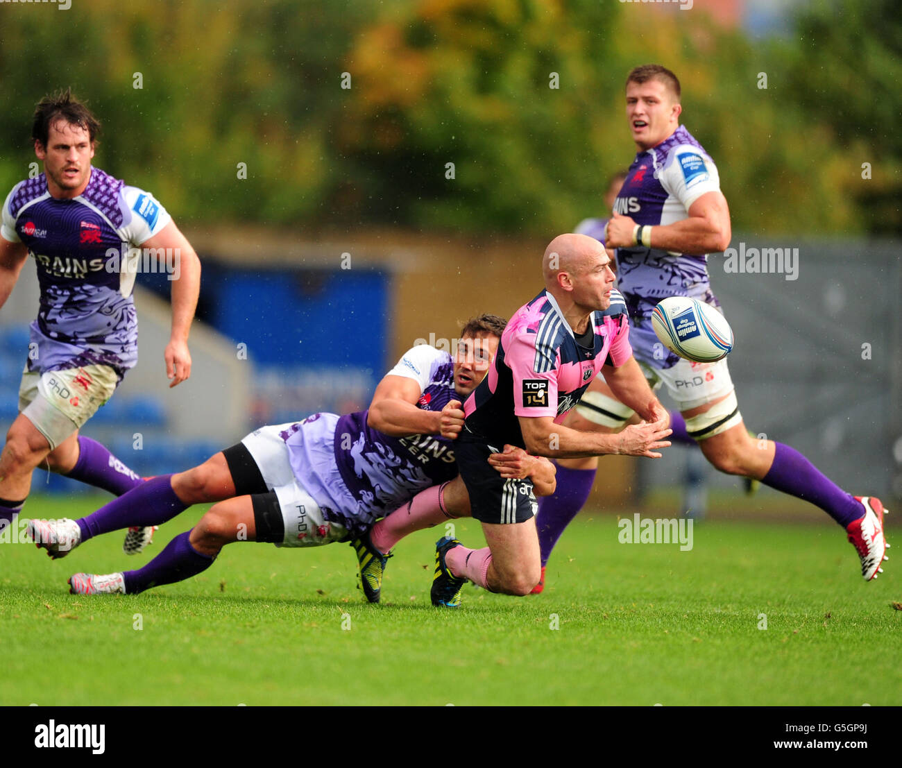 Rugby-Union - Amlin Challenge Cup - Pool 5 - Runde 1 - London Welsh V Stade Francais Paris - Kassam Stadion Stockfoto