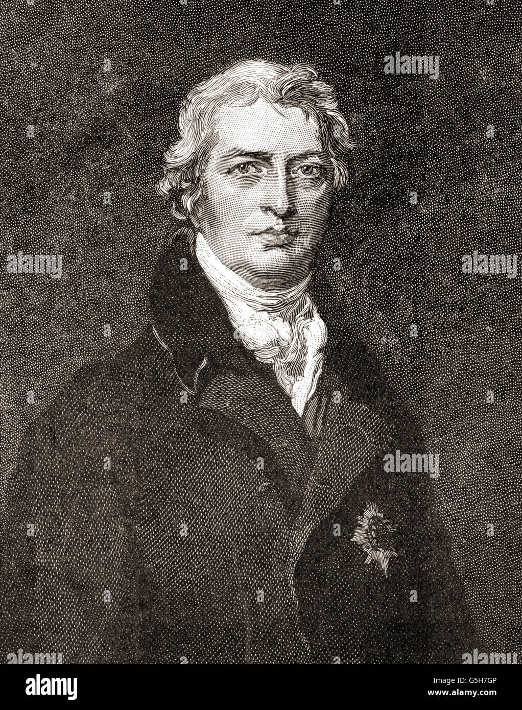 Robert Banken Jenkinson, 2. Earl of Liverpool, 1770 – 1828. Englischer Politiker und Premierminister des Vereinigten Königreichs. Stockfoto