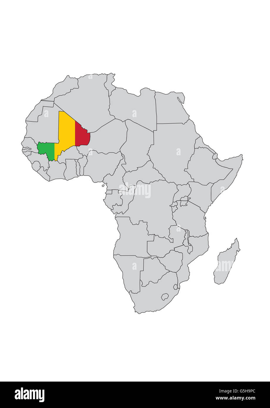 Mali, Afrika. Stockfoto