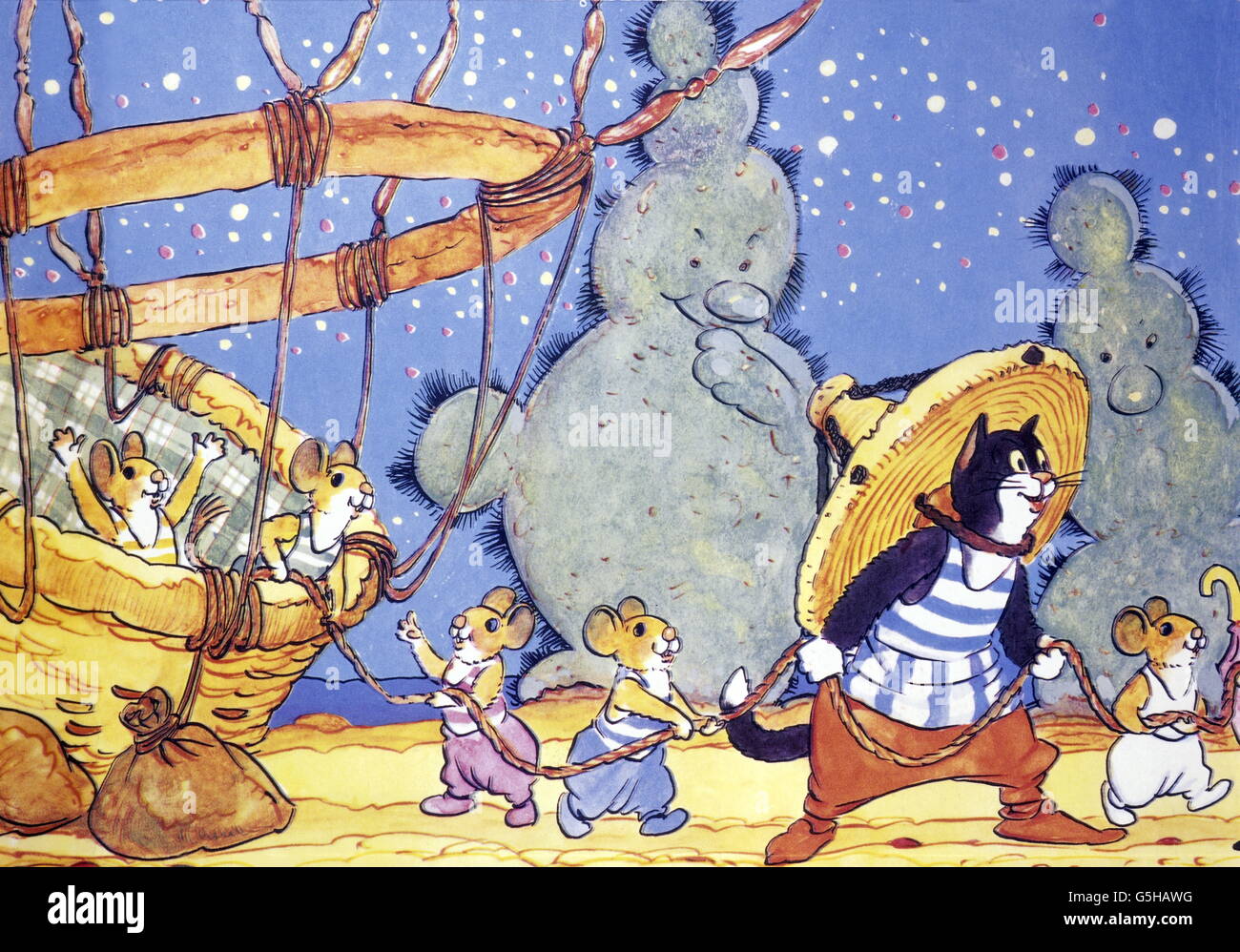 Literatur, Märchen, 'Mecki bei Sindbad', Bildband, 1962, Zusatz-Rechteklärung-nicht vorhanden Stockfoto