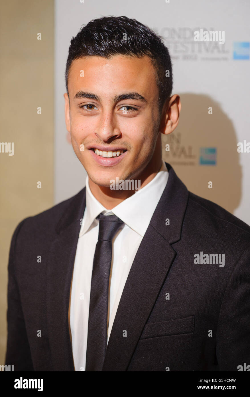 RIZ Ahmed kommt bei den BFI London Film Festival Awards im Banqueting House in Westminster im Zentrum von London an. Stockfoto