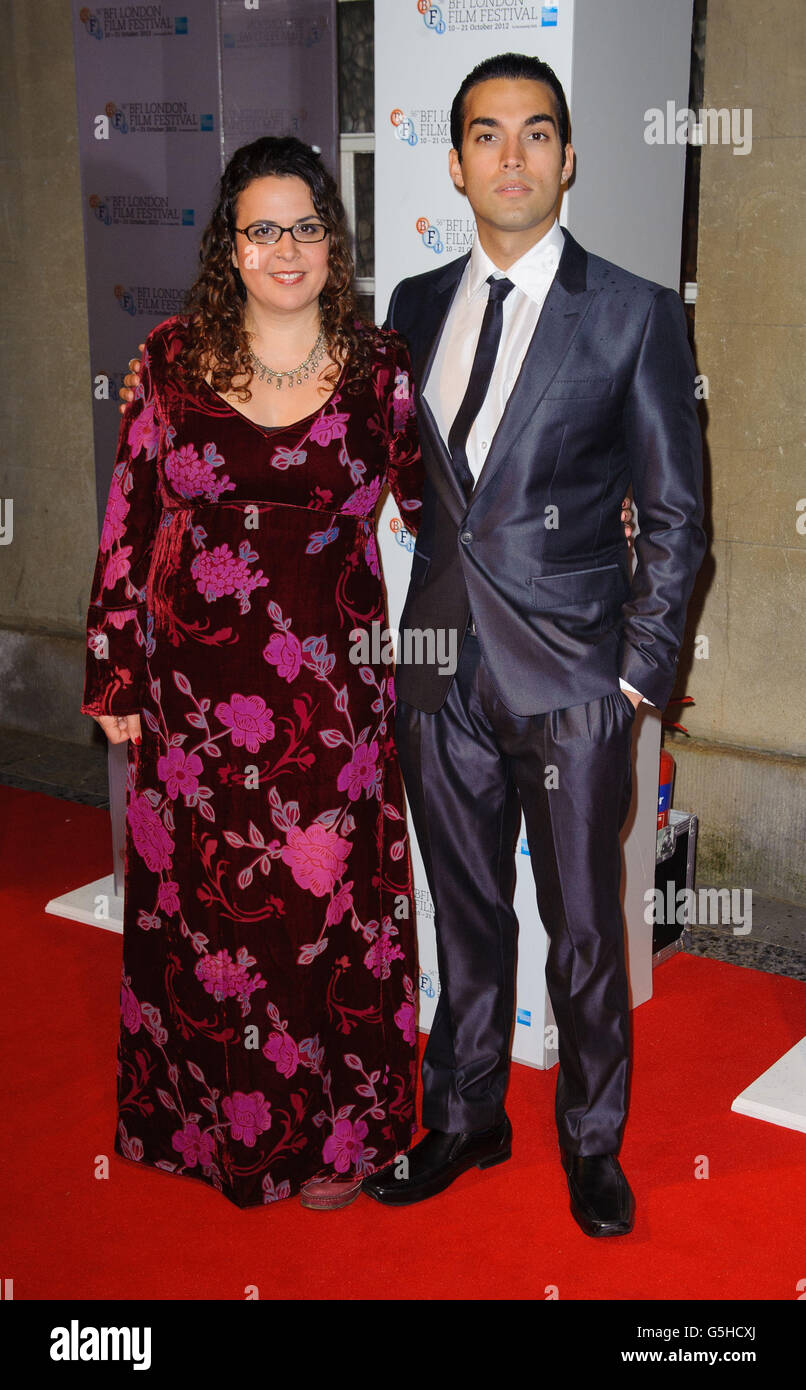 Sally Hosaini und James Floyd kommen bei den BFI London Film Festival Awards im Banqueting House in Westminster, im Zentrum von London, an. Stockfoto