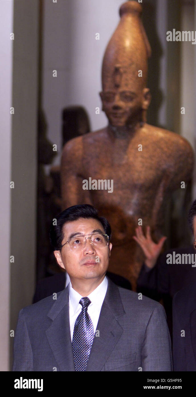 Der chinesische Vize Präsident Hu Jintao Besuch Stockfoto