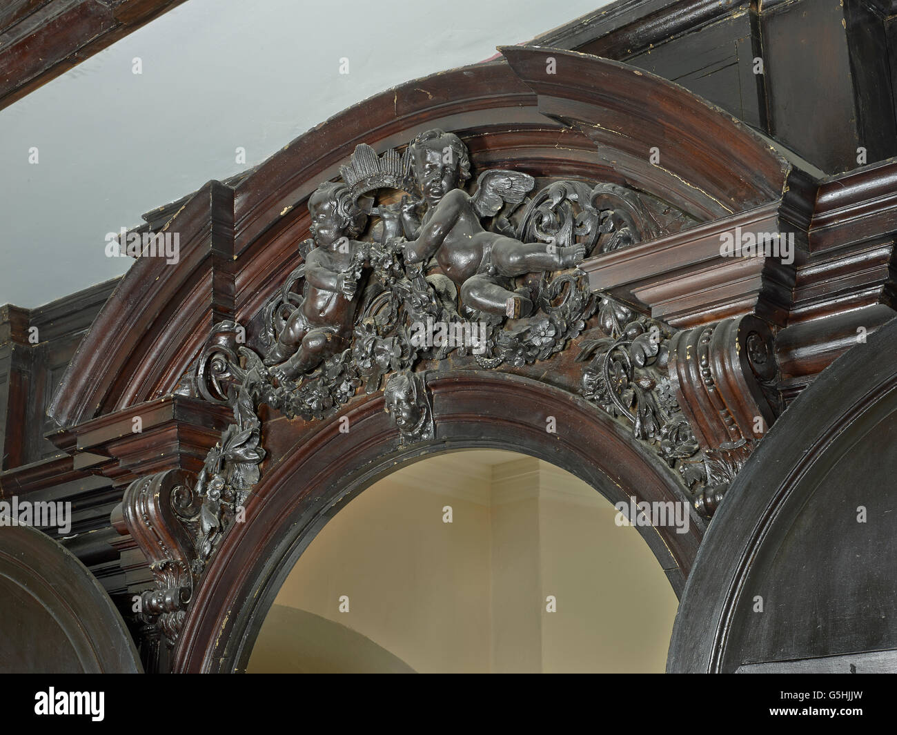 St. Martin in Ludgate, Kirche in der City of London, doorcase Stockfoto