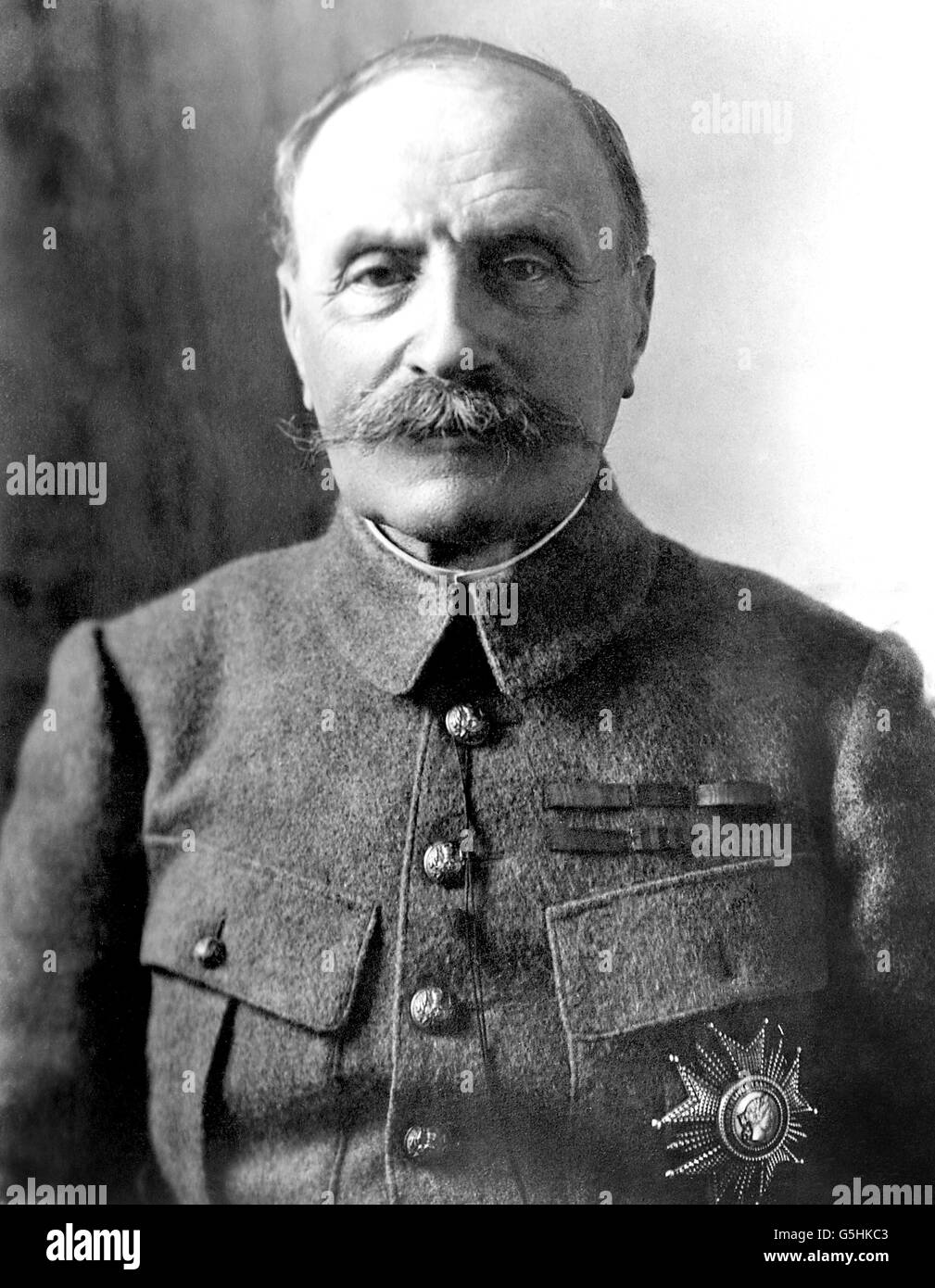 Erster Weltkrieg - Französische Armee - Marschall Foch. Marschall Ferdinand Foch. Stockfoto