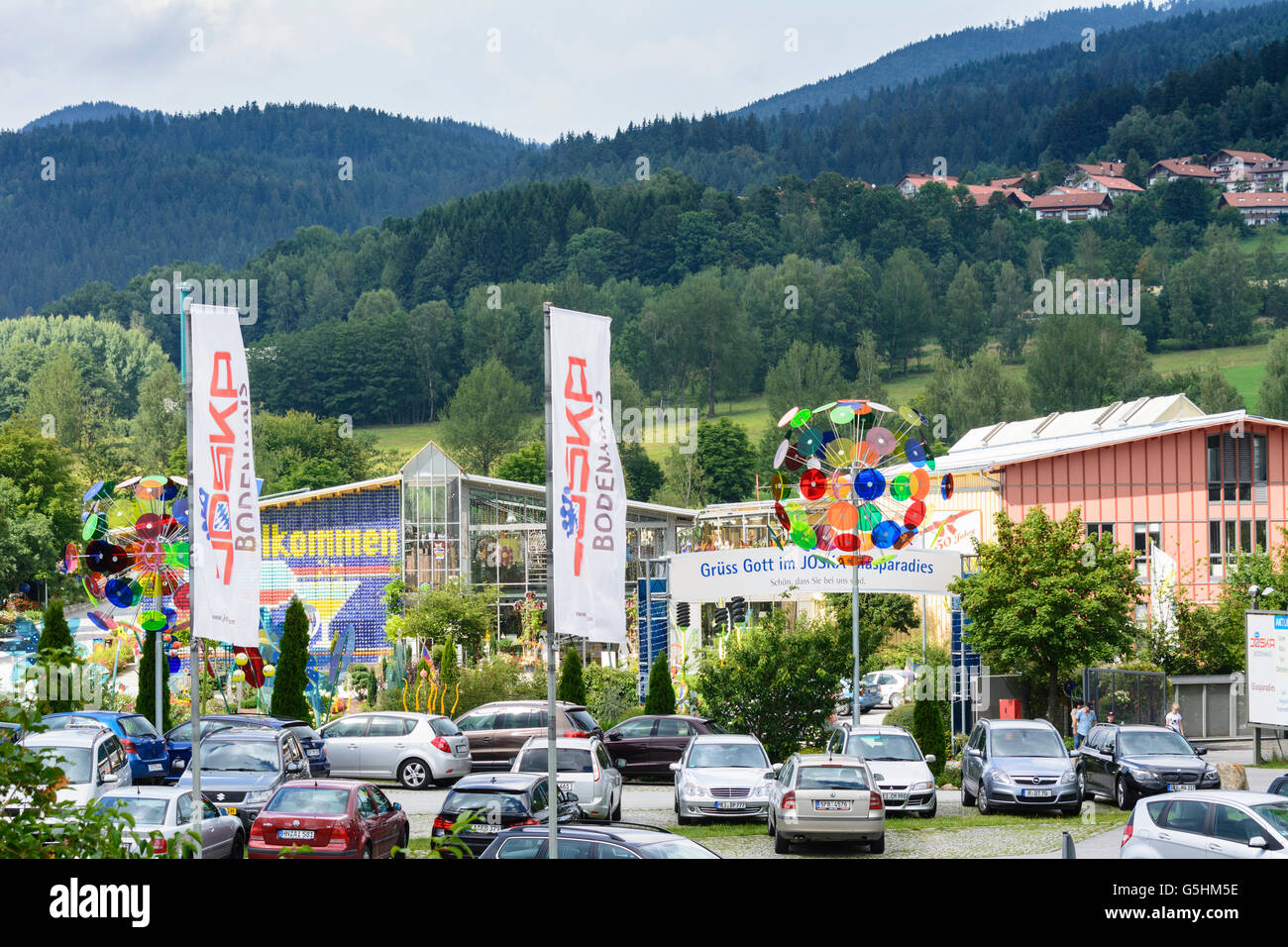 Erleben Sie "JOSKA Glas Paradies" der Firma Joska Kristall Bodenmais, Deutschland, Bayern, Bayern, Niederbayern, Niederbayern Stockfoto