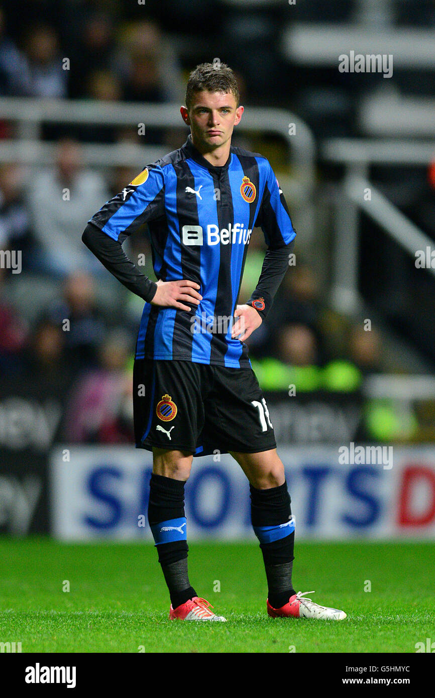 Fußball - UEFA Europa League - Gruppe D - Newcastle United / Club Brugge - St James' Park. Maxime Lestienne, Club Brügge Stockfoto