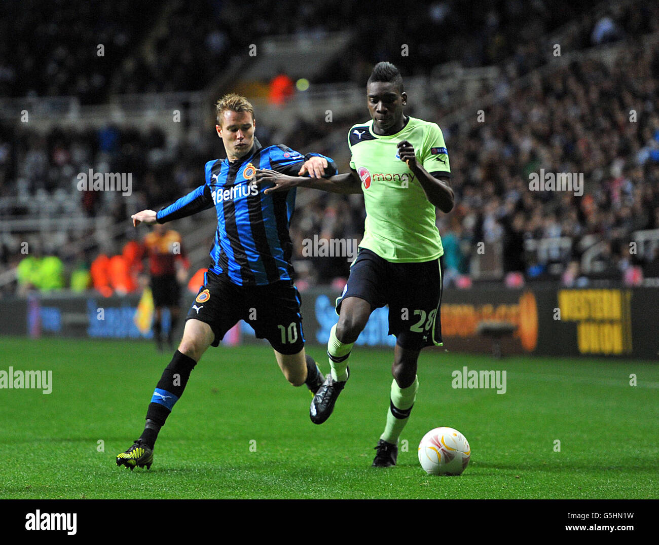 Fußball - UEFA Europa League - Gruppe D - Newcastle United gegen FC Brügge - St James' Park Stockfoto